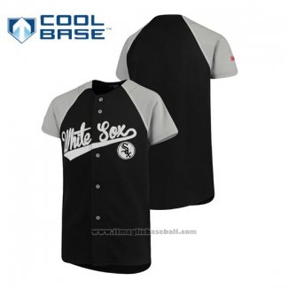 Maglia Baseball Bambino Chicago White Sox Personalizzate Stitches Nero Grigio