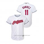 Maglia Baseball Bambino Cleveland Indians Jose Ramirez Cool Base Home Bianco