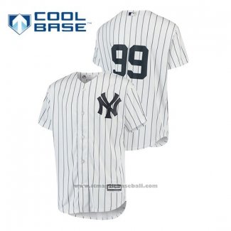 Maglia Baseball Bambino New York Yankees Aaron Judge Cool Base Home Bianco