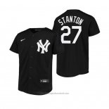 Maglia Baseball Bambino New York Yankees Giancarlo Stanton Replica Nero