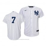 Maglia Baseball Bambino New York Yankees Mickey Mantle Replica Primera 2020 Bianco Blu