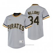 Maglia Baseball Bambino Pittsburgh Pirates Trevor Williams Cooperstown Collection Road Grigio