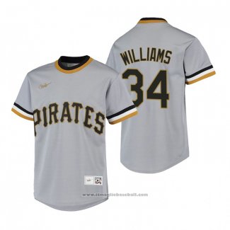 Maglia Baseball Bambino Pittsburgh Pirates Trevor Williams Cooperstown Collection Road Grigio