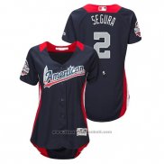 Maglia Baseball Donna All Star Jean Segura 2018 Home Run Derby American League Blu