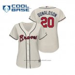 Maglia Baseball Donna Atlanta Braves Josh Donaldson Cool Base Alternato 2019 Crema