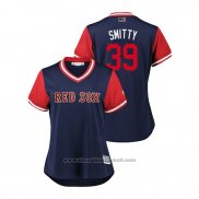 Maglia Baseball Donna Boston Red Sox Carson Smith 2018 LLWS Players Weekend Smitty Blu