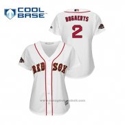 Maglia Baseball Donna Boston Red Sox Xander Bogaerts 2019 Gold Program Cool Base Bianco