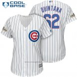 Maglia Baseball Donna Chicago Cubs 2017 Postseason 62 Jose Quintana Bianco Cool Base