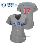 Maglia Baseball Donna Chicago Cubs Kris Bryant Cool Base Replica Player Grigio