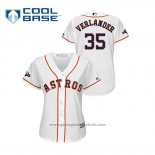 Maglia Baseball Donna Houston Astros Justin Verlander 2019 Postseason Cool Base Bianco