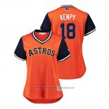 Maglia Baseball Donna Houston Astros Tony Kemp 2018 LLWS Players Weekend Kempy Orange