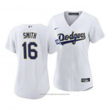 Maglia Baseball Donna Los Angeles Dodgers Will Smith 2021 Gold Program Replica Bianco