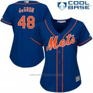 Maglia Baseball Donna New York Mets Jacob Degrom Cool Base Blu