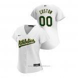 Maglia Baseball Donna Oakland Athletics Personalizzate 2020 Replica Home Bianco