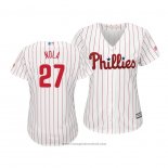 Maglia Baseball Donna Philadelphia Phillies Aaron Nola Cool Base Home Bianco