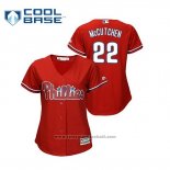 Maglia Baseball Donna Philadelphia Phillies Andrew Mccutchen Cool Base Alternato Rosso