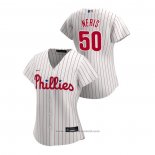 Maglia Baseball Donna Philadelphia Phillies Hector Neris 2020 Replica Home Bianco