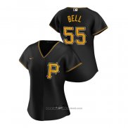 Maglia Baseball Donna Pittsburgh Pirates Josh Bell 2020 Replica Alternato Nero