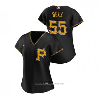 Maglia Baseball Donna Pittsburgh Pirates Josh Bell 2020 Replica Alternato Nero