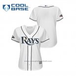 Maglia Baseball Donna Tampa Bay Rays 2019 Postseason Cool Base Bianco