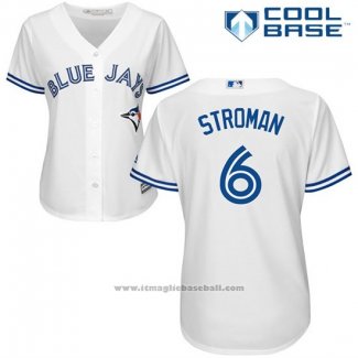 Maglia Baseball Donna Toronto Blue Jays Marcus Stroman Cool Base Bianco