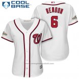 Maglia Baseball Donna Washington Nationals 2017 Postseason Anthony Rendon Bianco Cool Base