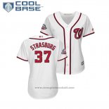 Maglia Baseball Donna Washington Nationals Stephen Strasburg 2018 All Star Cool Base Bianco