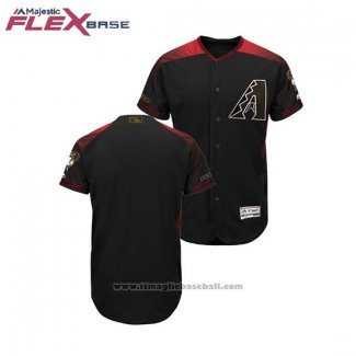 Maglia Baseball Uomo Arizona Diamondbacks 2018 Memorial Day Flex Base Nero