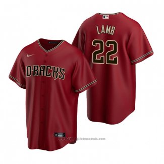 Maglia Baseball Uomo Arizona Diamondbacks Jake Lamb Alternato Replica Rosso