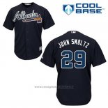 Maglia Baseball Uomo Atlanta Braves 29 John Smoltz Blu Alternato Cool Base