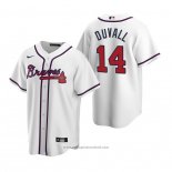 Maglia Baseball Uomo Atlanta Braves Adam Duvall Replica Home Bianco