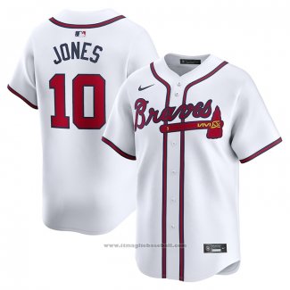 Maglia Baseball Uomo Atlanta Braves Chipper Jones Home Limited Bianco