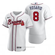 Maglia Baseball Uomo Atlanta Braves Eddie Rosario Autentico Home Bianco