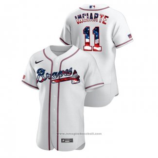 Maglia Baseball Uomo Atlanta Braves Ender Inciarte 2020 Stars & Stripes 4th of July Bianco