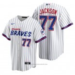 Maglia Baseball Uomo Atlanta Braves Luke Jackson Replica 2021 City Connect Bianco