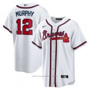 Maglia Baseball Uomo Atlanta Braves Sean Murphy Replica Bianco