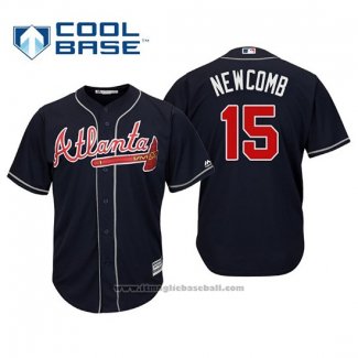 Maglia Baseball Uomo Atlanta Braves Sean Newcomb Cool Base Alternato 2019 Blu