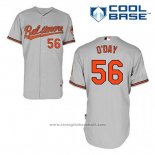 Maglia Baseball Uomo Baltimore Orioles 56 Darren O'day Grigio Cool Base