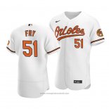 Maglia Baseball Uomo Baltimore Orioles Paul Fry Autentico Primera Bianco