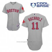 Maglia Baseball Uomo Boston Red Sox 11 Clay Buchholz Grigio Cool Base