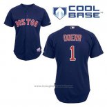 Maglia Baseball Uomo Boston Red Sox 1 Bobby Doerr Blu Alternato Cool Base