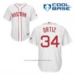 Maglia Baseball Uomo Boston Red Sox 34 David Ortiz Bianco Cool Base2