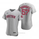 Maglia Baseball Uomo Boston Red Sox Eduardo Rodriguez Autentico Road Grigio