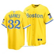 Maglia Baseball Uomo Boston Red Sox Matt Barnes 2021 City Connect Replica Or