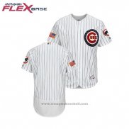 Maglia Baseball Uomo Chicago Cubs 2018 Stars & Stripes Flex Base Bianco
