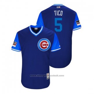 Maglia Baseball Uomo Chicago Cubs Albert Almora 2018 LLWS Players Weekend Tico Blu