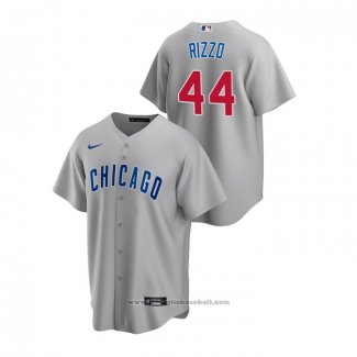 Maglia Baseball Uomo Chicago Cubs Anthony Rizzo Replica Road Grigio