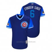 Maglia Baseball Uomo Chicago Cubs Carl Edwards Jr 2018 LLWS Players Weekend Stringbean Slinger Blu