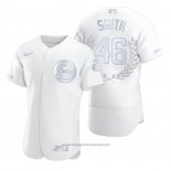 Maglia Baseball Uomo Chicago Cubs Lee Smith Award Collection Hall Of Fame Bianco