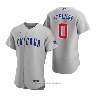 Maglia Baseball Uomo Chicago Cubs Marcus Stroman Autentico Road Grigio